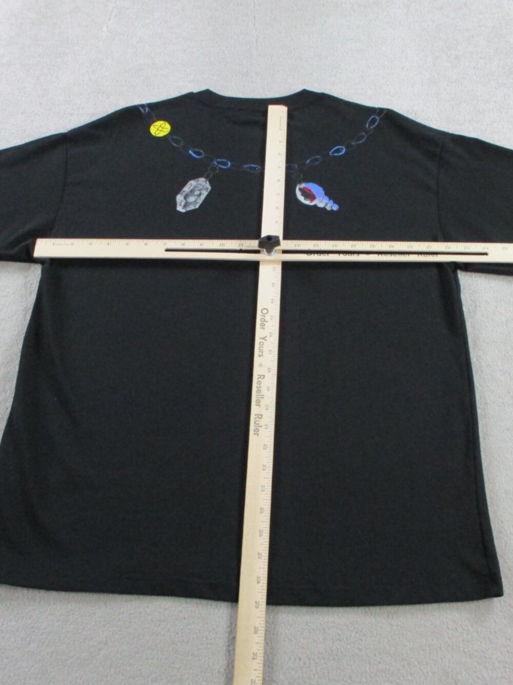 Louis Vuitton Nautical Necklace Shirt Adult Large Black Graphic Print Designer - Picture 9 of 12